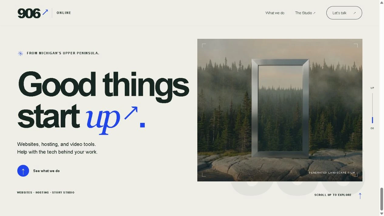 906Online homepage preview